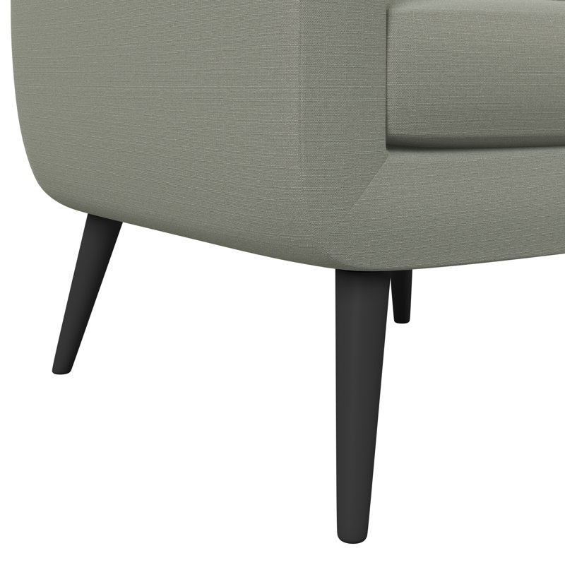 Fauteuil Speegle, Polyester gris tourterelle