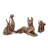 Tashenna Antique Brass Ceramic Rabbit Sculpture