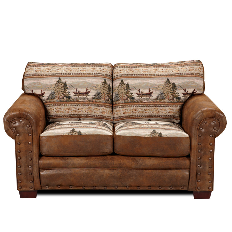 Charlie 67" Upholstered Round Arm Loveseat