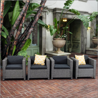 PUERTA CLUB CHAIR,Outdoor Chair,Set of 4 by Hokku Designs
