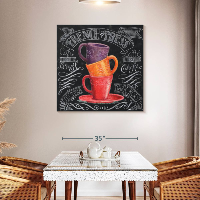 Yarlin Chalkboard Coffee II, 39" H x 39" W