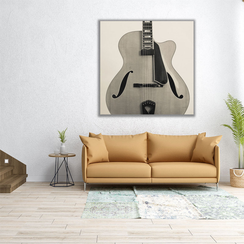 Guitare II - reproduction d'art sur toile, H 24 po x l 24 po