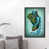 Black Floater Framed