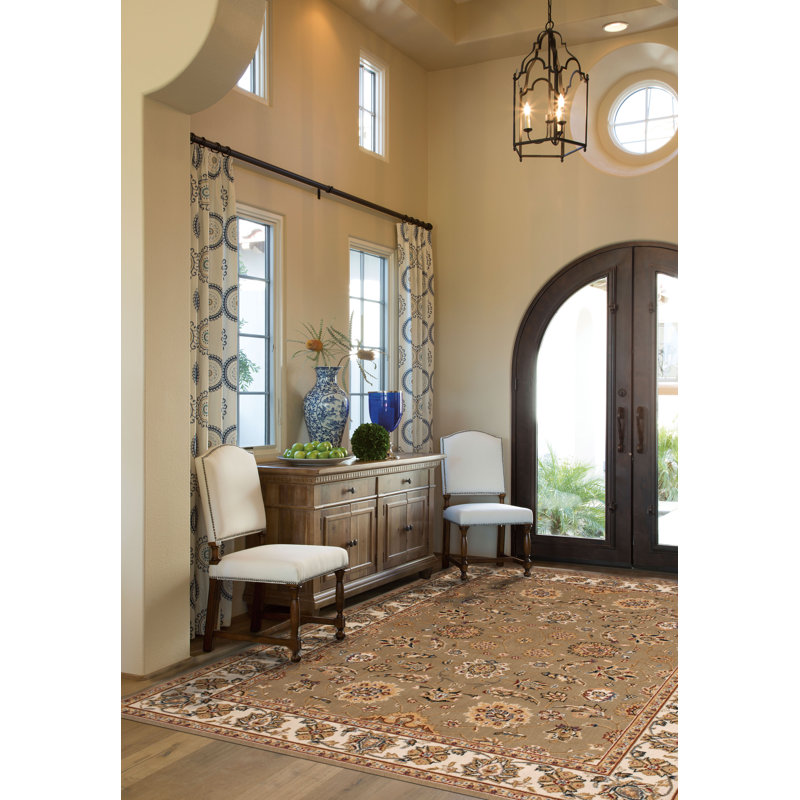 Barkett Oriental Wool Area Rug, Rectangle 114 x 175cm