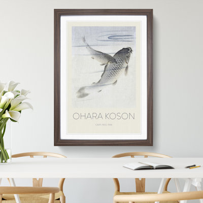 Pair of Carps by Ohara Koson - Picture Frame Painting
