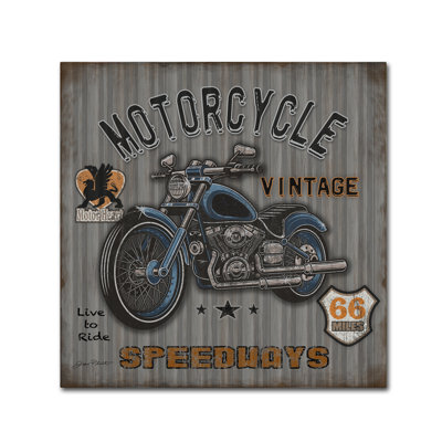 « motocyclette speedway 2 », publicité sur toile tendue
