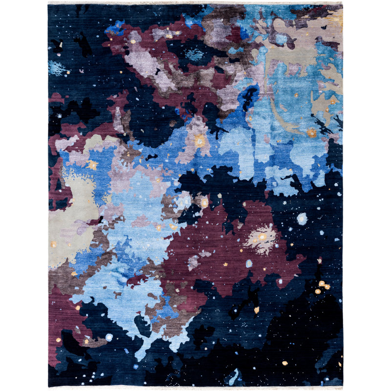 Overdyed One-of-a-Kind 8' 1" X 10' 6" Hand Knotted Area Rug
