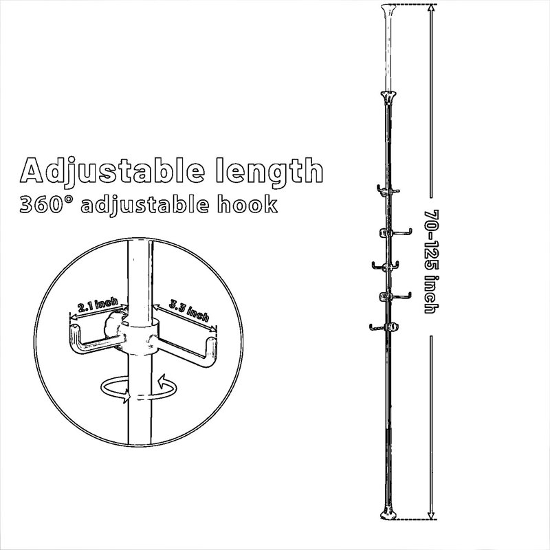 Portemanteau ajustable