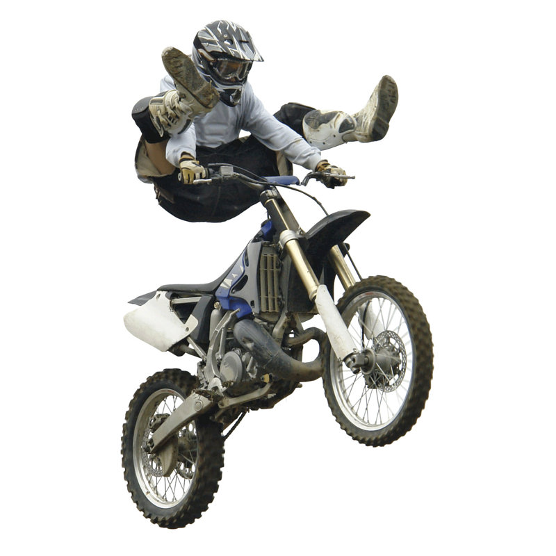 Adhésif décoratif Motocross, H 60 po x l 36,5 po