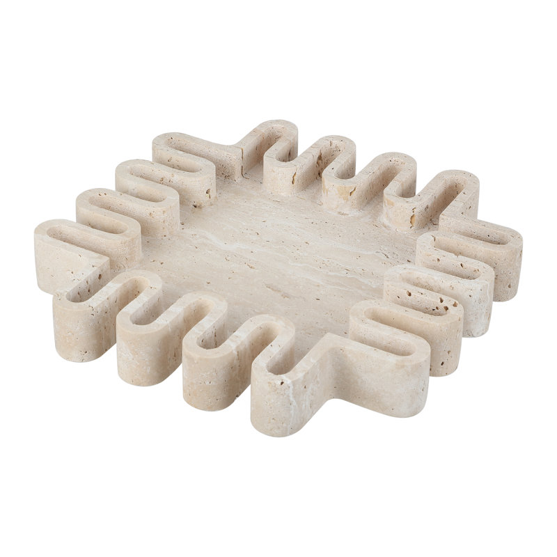 Mia Travertine Lrage Tray
