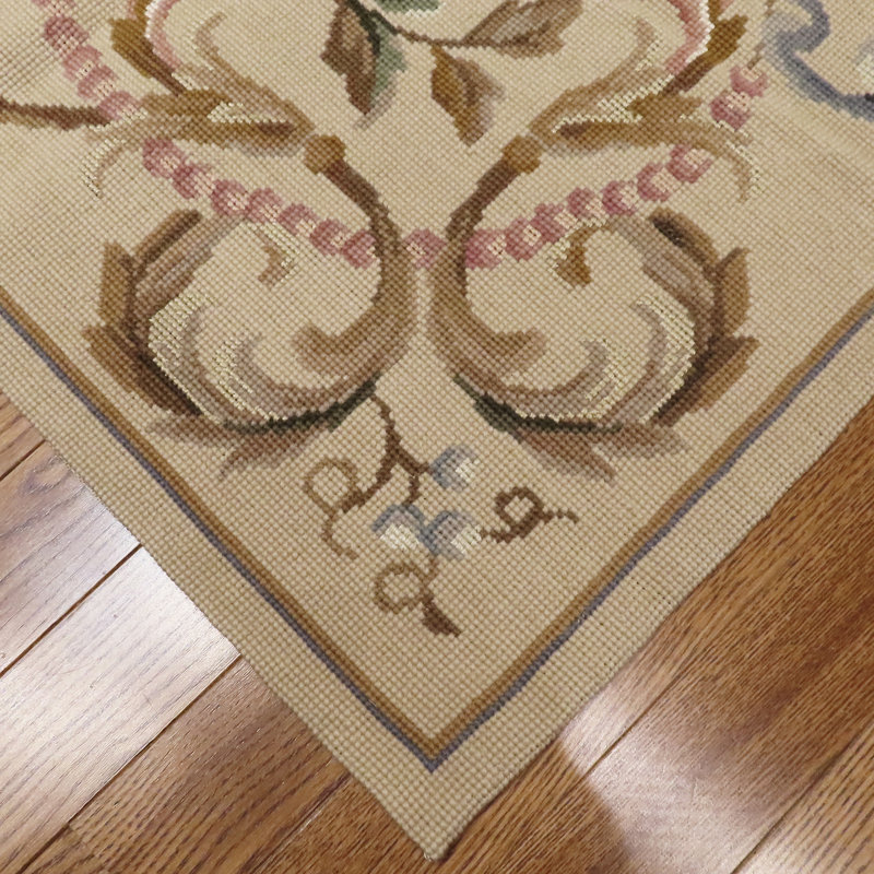 Highland Needleworks Flatweave Wool Floral and Oriental Area Rug, Runner 2'6" x 10'