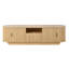 Meuble télé avec tablette ouverte, tiroir, armoires, rangement coulissant caché, coins arrondis, l 70,86 po-316423539-316423533