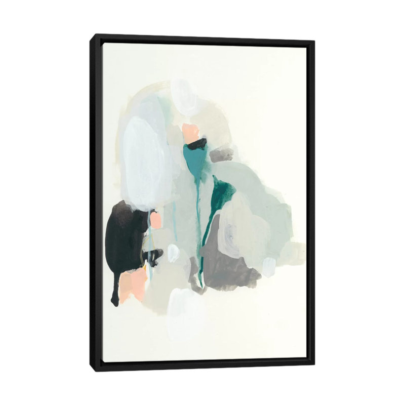 «Extrapolate II», impression sur toile, H 26 po x l 18 po x P 1,5 po, Toile encadrée noire, Pas de tapis
