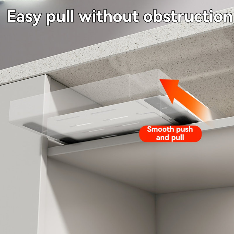 Organisateur de cabinet extensible extensible, Blanc