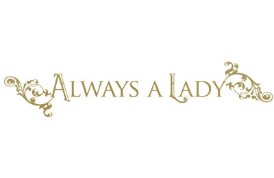 Décalcomanie murale "always a lady"
