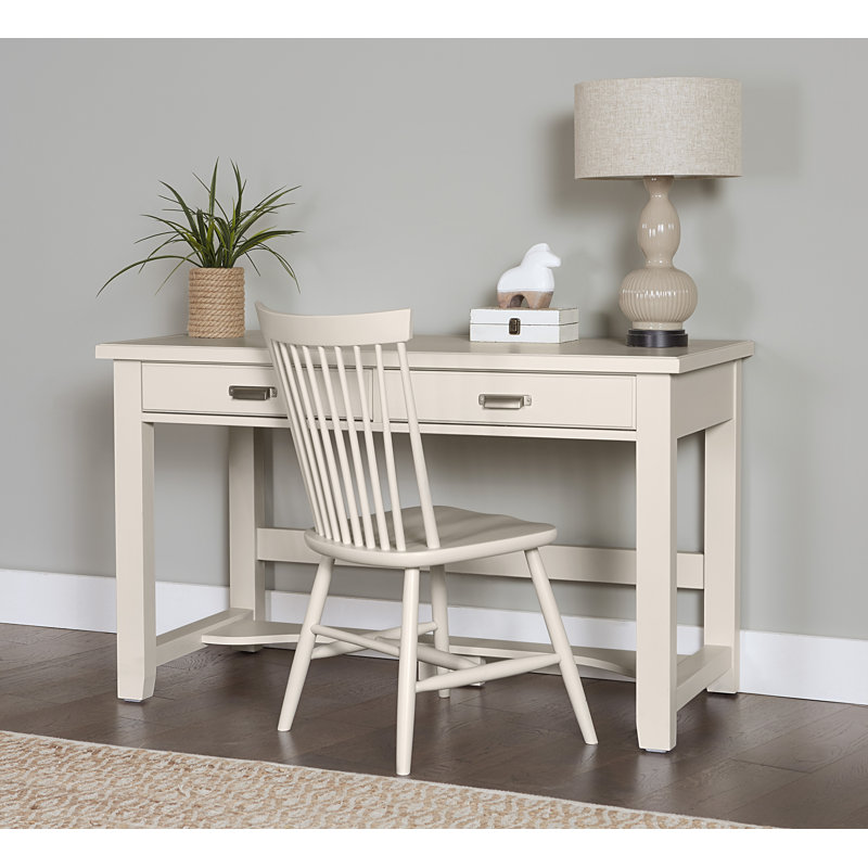 Mclaughlin Solid Wood Writing Desk, Lattice