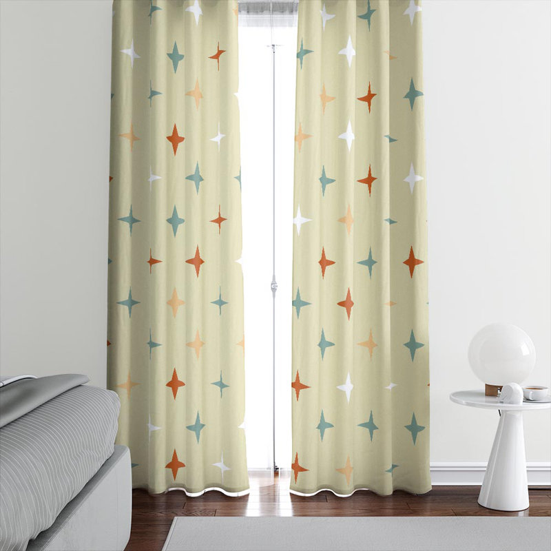 Semi Sheer Curtain Pair, 40" W x 82" L