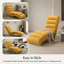 Chaise longue d'intérieur Javar Fashion Design avec dossier et poche ergonomiques