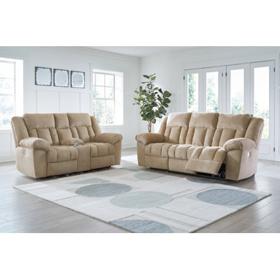 Tip-Off Power Reclining Sofa and Loveseat