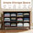 47 Inch Six Drawer Cabinet With Double Row Dual Handles Frame Design Melamine Finish-2019847668