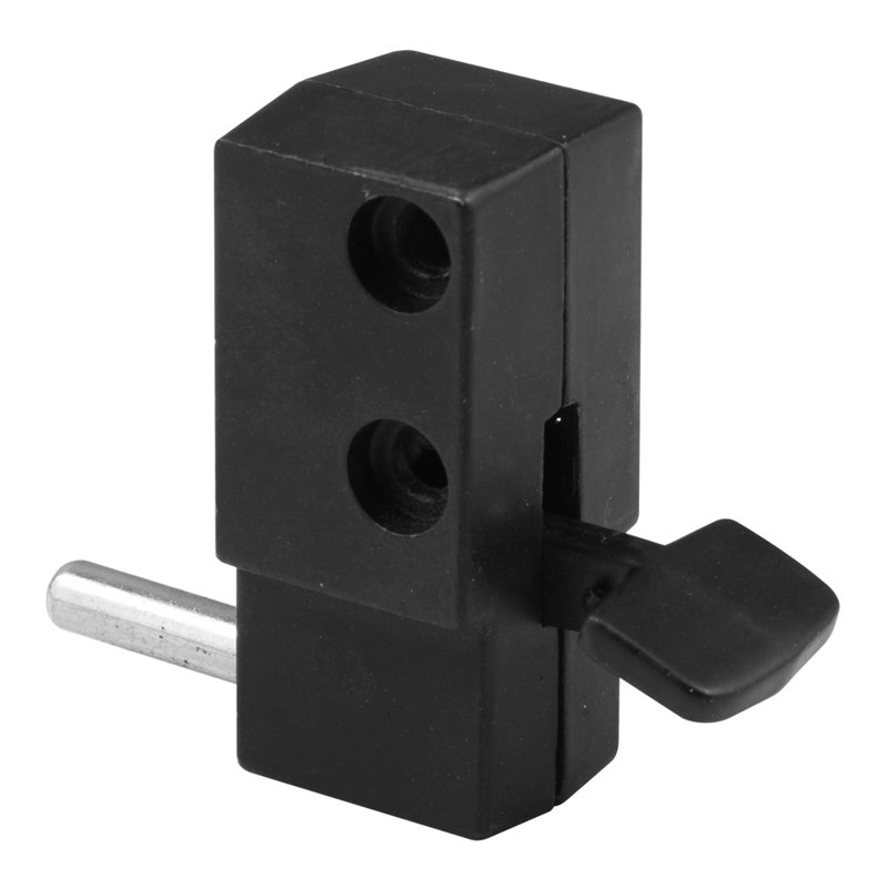 Serrure de porte pour patio à découper noire Prime-Line (paquet simple)