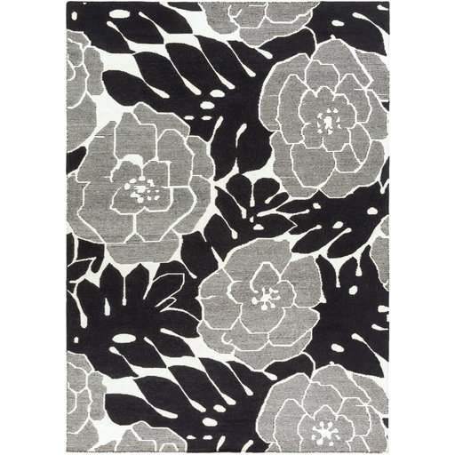 Madena Wool Floral Indoor Rug, Rectangle 8' x 11'
