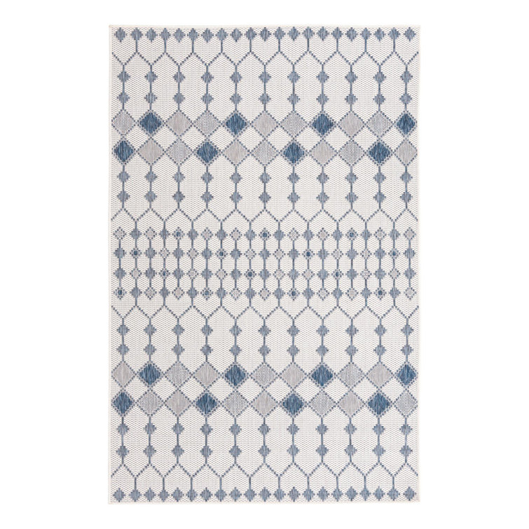 Ivory Traliccio Indoor/Outdoor Trellis Rug