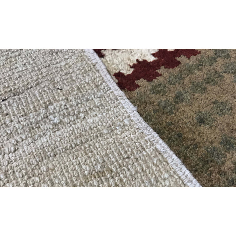 Tapis ivoire noué à la main de haute qualité