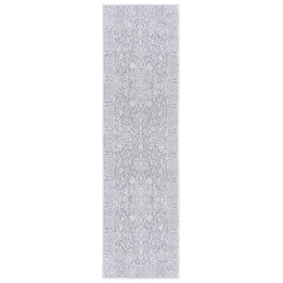 Calidia Floral Light Gray/Cream Area Rug