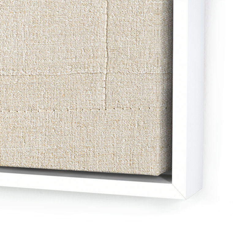 Boxed In Print by Karen Covey, White/Neutral Floater Framed, 48" H x 48" W x 2" D