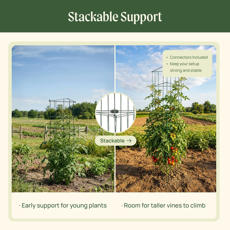 11.5" 3-Panel Triangle Garden Tomato Cage