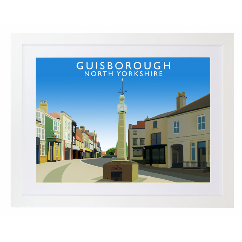 Guisborough 2 1 Piece Wall Art, 44 cm H x 54 cm W x 2.2 cm D, White Wood Frame