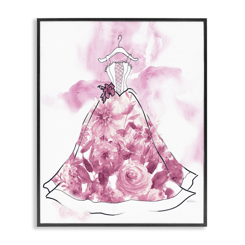 Giclée moderne encadrée à l'aquarelle, design par Carol Robinson, Giclée encadrée noir minuit, H 30 po x l 24 po