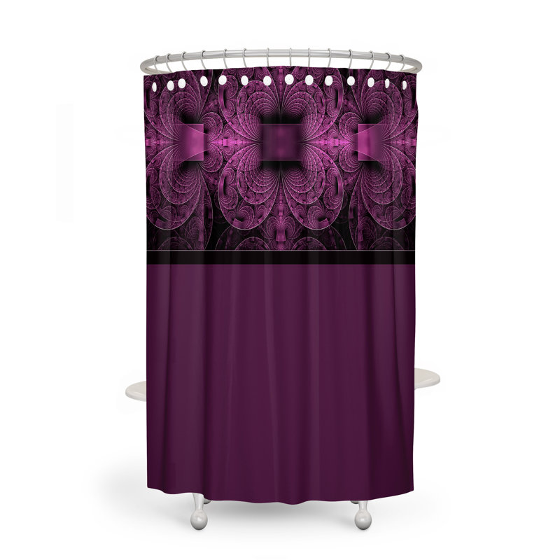 Rideau de douche + crochets, 72 po x 70 po