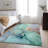Premium Machine Washable Cerrito AMF506 Teal Rug-103831566