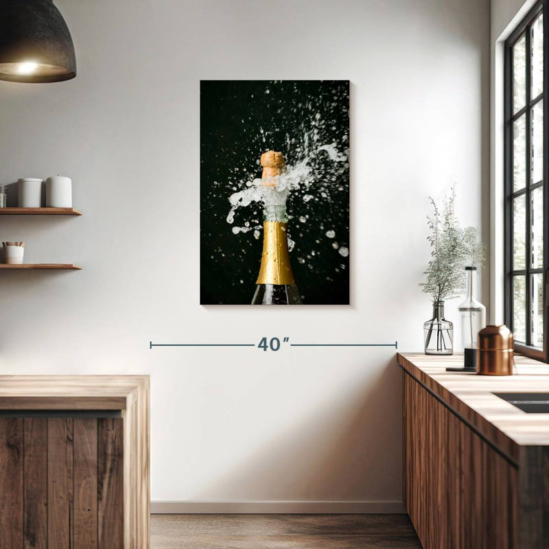 Yarlin Champagne Bottle, 36" H x 24" W