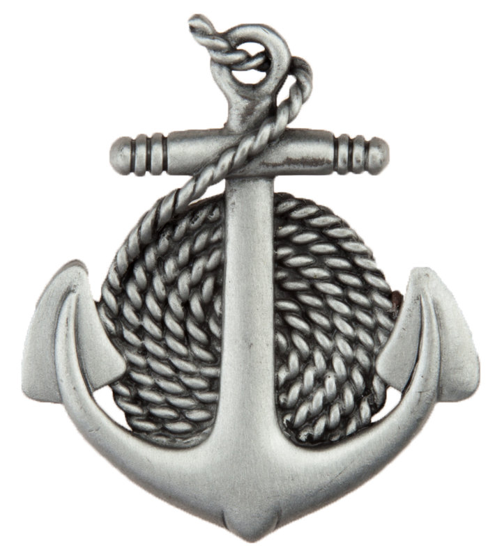 Poignée d'armoire Anchor & Rope, Étain antique