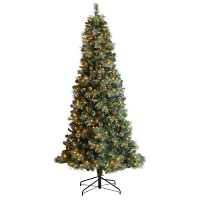 Lighted Artificial Pine Christmas Tree