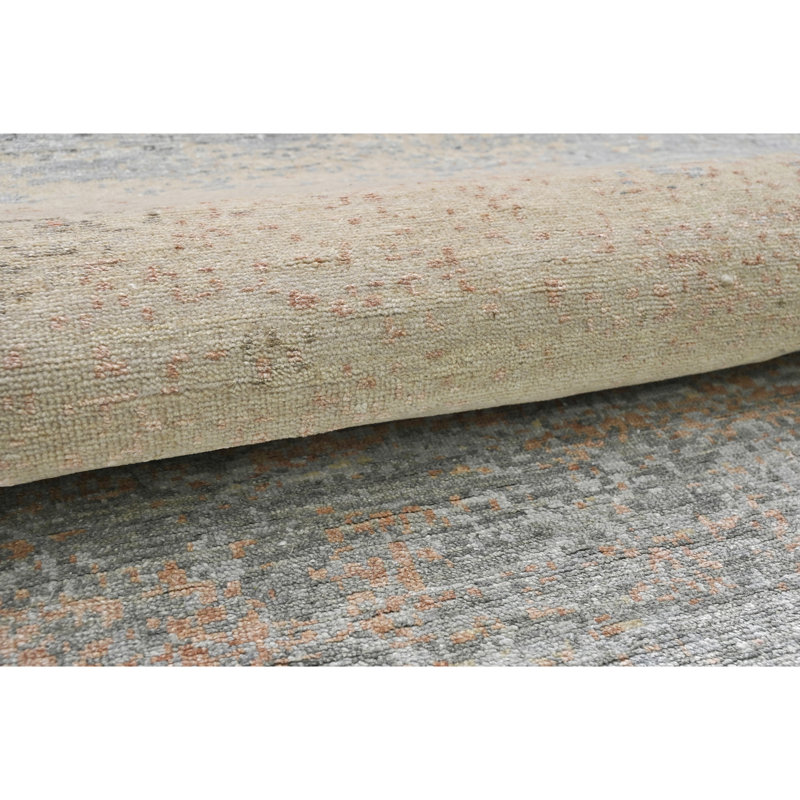 One-of-a-Kind Rectangle 7'9" x 9'9" Area Rug in Gray/Beige/Rust