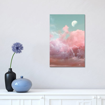 Lonely Moon by Emanuela Carratoni - Wrapped Canvas Print