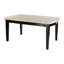 Revêtement de table en marbre véritable avec plateau et chaises en simili cuir