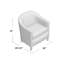 Fauteuil demi-tonneau en polyester d'une largeur de 80,64 cm Aous-1975166174