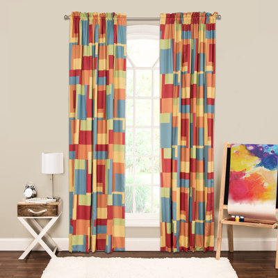 Crayola Paint Box Semi Sheer Curtain