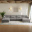 Canapé modulaire en velours côtelé Maelina -107665273-107665279