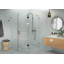 Halo 59 in. x 35 in. x 78 in. 90-degree Fully Frameless Glass Hinged Shower Enclosure-503647638