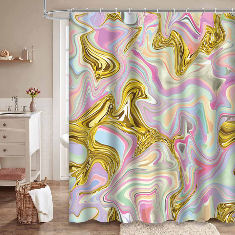 Rideau de douche Marble, L 72 po x l 78 po