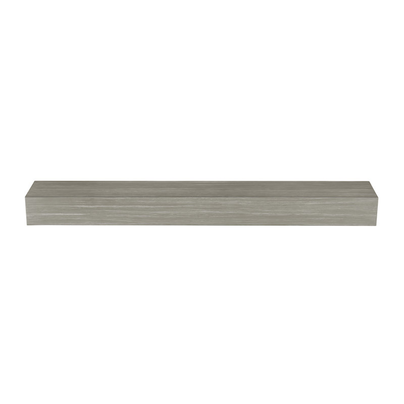 Tablette de manteau de cheminée lisse non combustible ASTM E136 Zachary, Gris délavé, 60 po