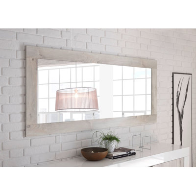 Aburizik Wood Rectangle Wall Mirror