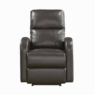Power Reclining Chair 1Pc Faux Leather Upholstered Modern Contemporary Power Motion Reclining