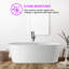 Baignoire de trempage autoportante en acrylique 67 po. X 32 po.